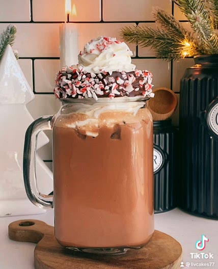 Iced Peppermint Hot Cocoa