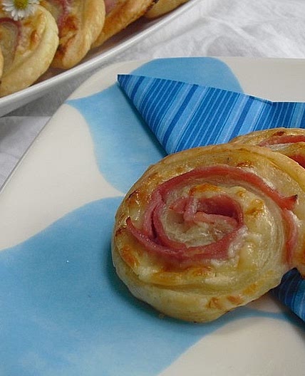 Schinken-Käse-Schnecken
