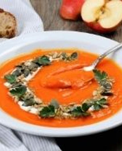 Pumpkin and apple soup