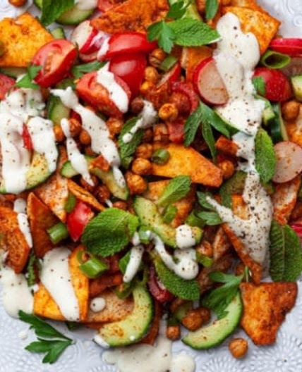 Crispy Chickpea Fattoush