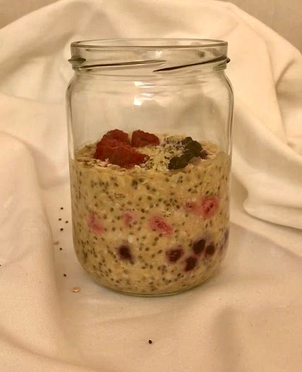 Pb & j overnight oats 
