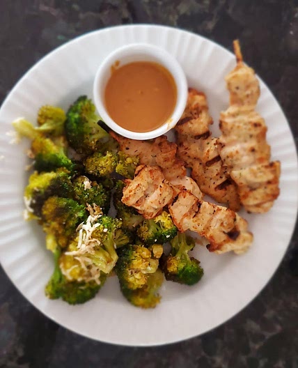Grilled Chicken with Peanut Sauce