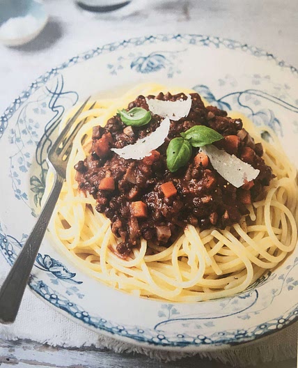 Mushroom lentil ragu