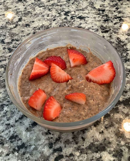 Banana chia pudding (overnight)