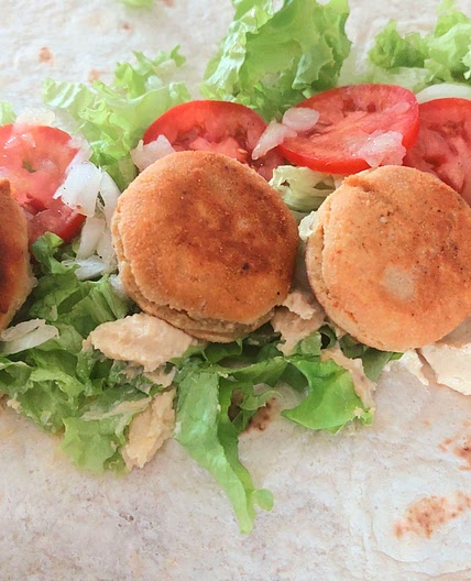 Wrap - Chickpeas flour falafel