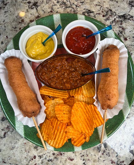 Sweet Chili Lemon Pepper Corn Dogs 