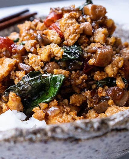 Vegan Thai Basil Stir Fry