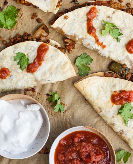 Crispy Baked Mushroom Lentil Tacos (vegan)