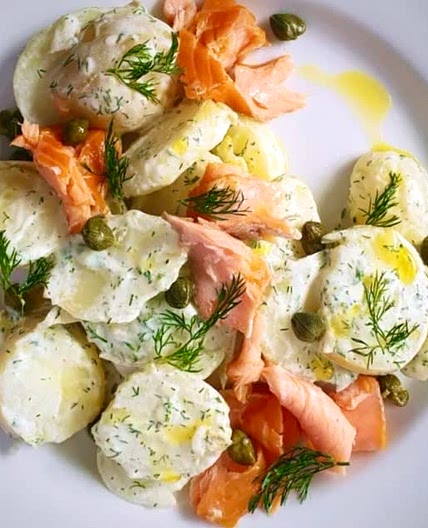 Smoked Salmon and Potato Salad.