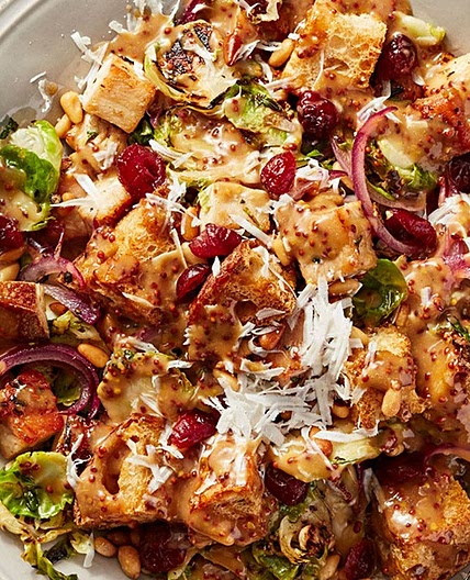 Thanksgiving Leftovers: Turkey & Brussels Sprouts Panzanella