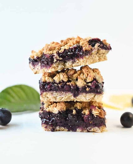 Vegan Blueberry Breakfast Bars
