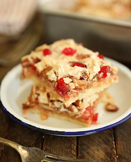 Cherry Coconut Pecan Bars