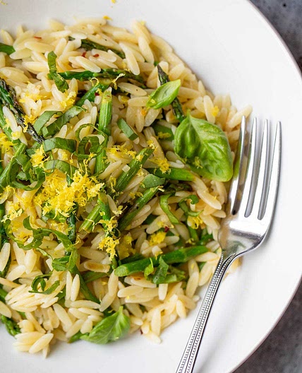 Asparagus and Orzo