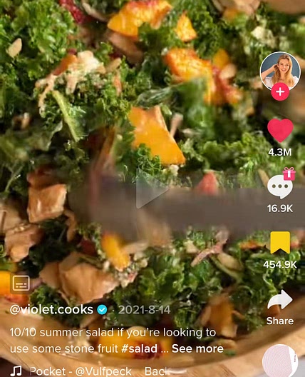 Warm Kale Chicken Salad