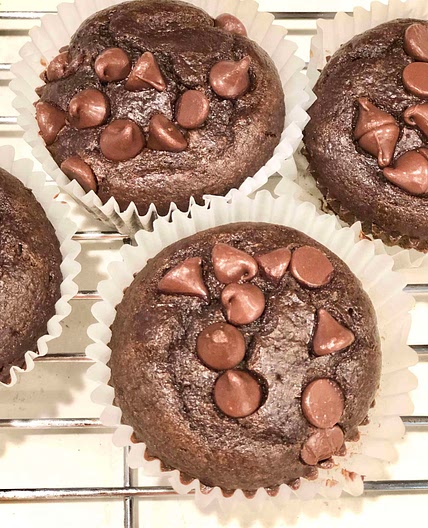Double Chocolate Blender Muffins (Gluten-free)