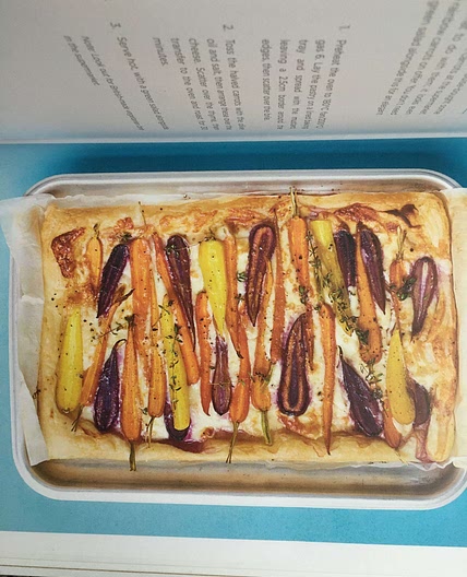 Carrot tarte tatin