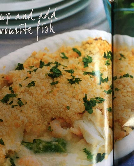 Haddock & prawn crumble
