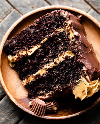 Dark Chocolate Peanut Butter Cake