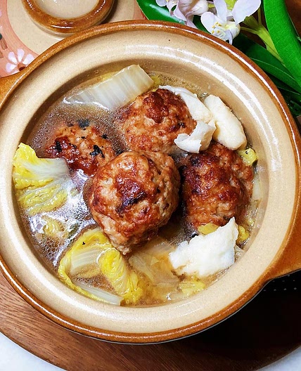 红烧狮子头 Braised Lion's Head Meatballs ⋆ Budgetpantry | Singapore Mummy Blog (airfryer)