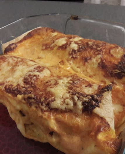 Enchiladas courge, épinards et chorizo