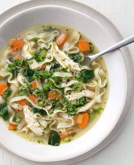 Homestyle Chicken Veggie Noodle Soup