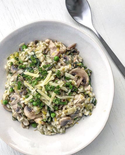 Chicken, Mushroom and Leek Risotto