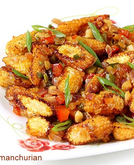 Baby Corn Manchurian Recipe