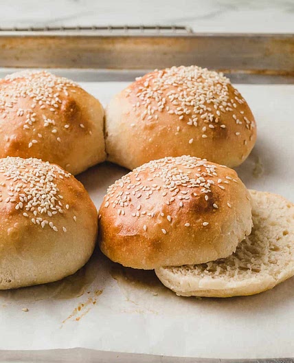 Sourdough Hamburger Buns