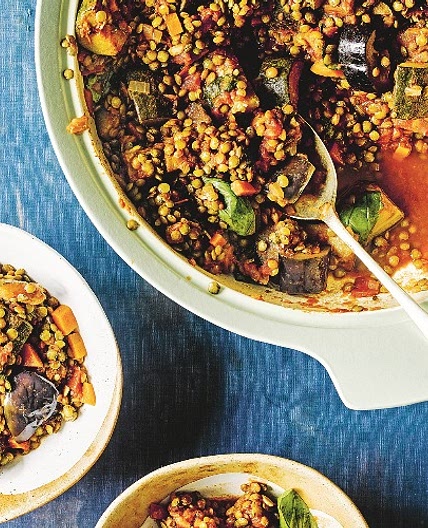 Quick lentil ratatouille