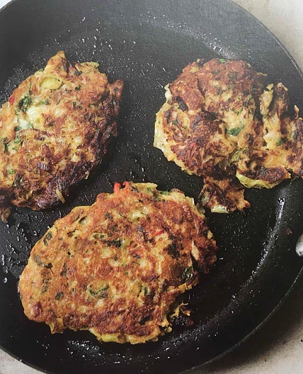 Leek fritters