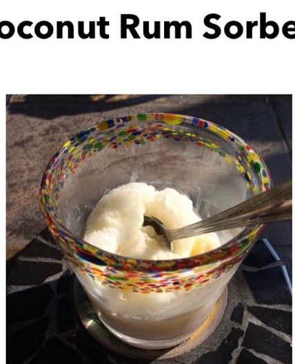 Coconut Rum Sorbet-No Churn