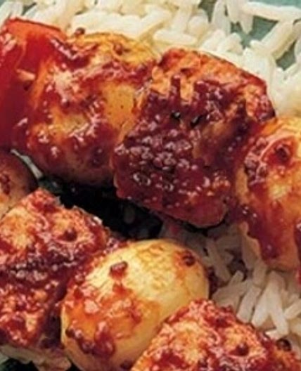 Maple syrup and mustard tofu kebabs - Check Your Food