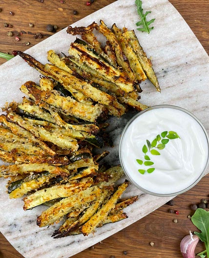 Roasted Parmesan Courgette