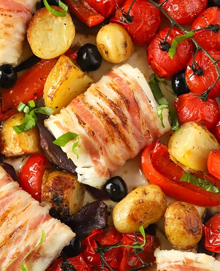 Baked Cod - Italian Style One Pan Meal