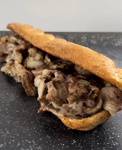 Philly cheesesteak sandwich