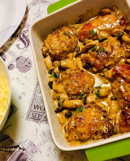 Creamy Mushroom Chicken Thighs