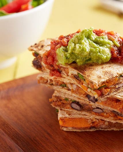 Black Bean and Sweet Potato Quesadillas