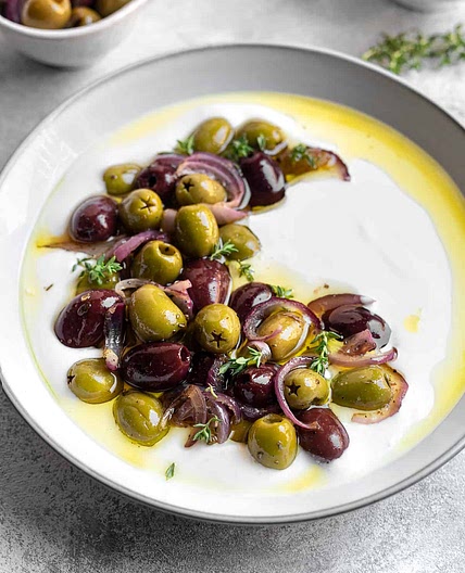 Whipped Feta Dip With Olives