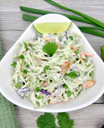 Lime Cilantro Broccoli Slaw