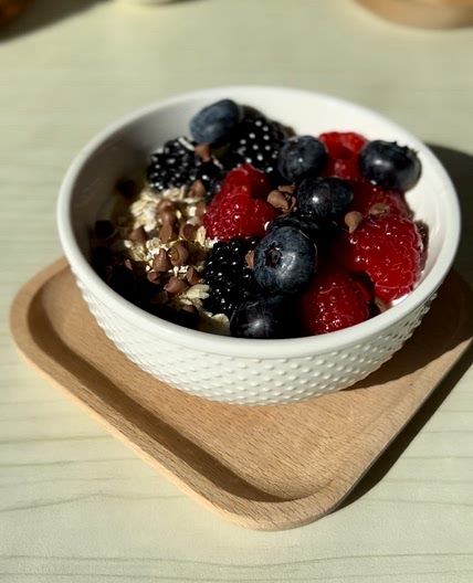 Greek yogurt and berries