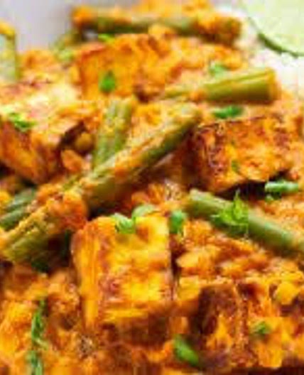 Paneer lentil coconut curry