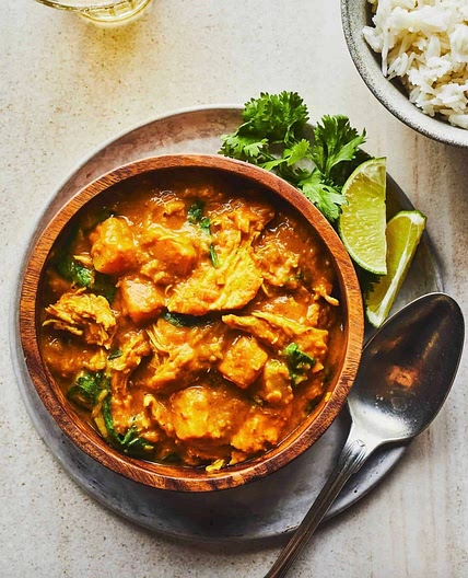 Lentil chicken curry