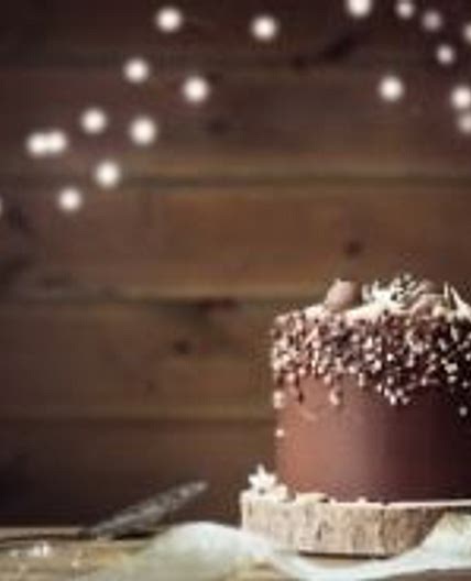Naked chocolate cake
