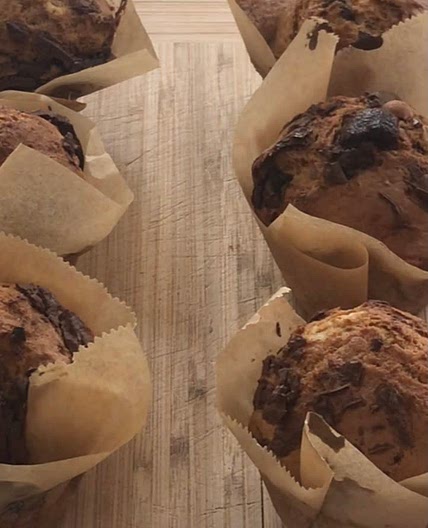 banana chocolate chip muffins.