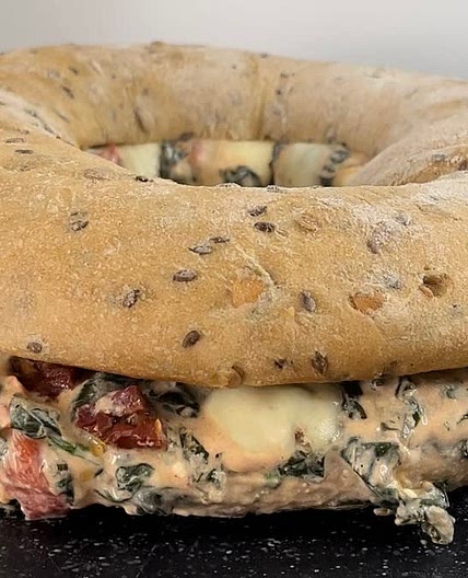 Ricotta spinach sandwich