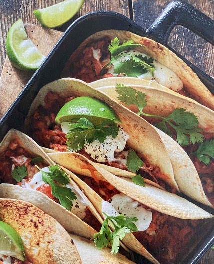 Gebackene Hackfleisch-Tortillas