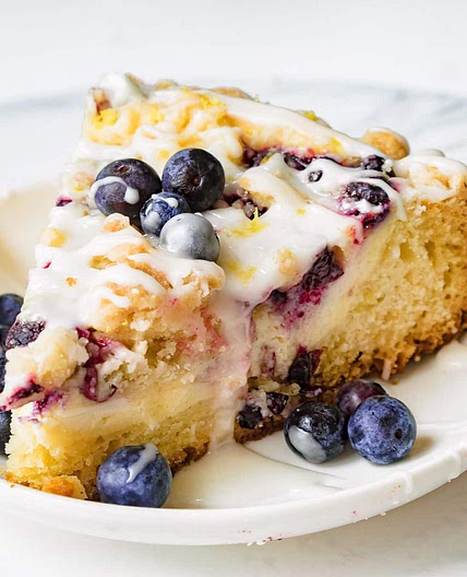 Blueberry Cream Cheese Coffee Cake - Easy Recipe