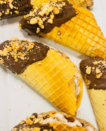 Homemade Choco Taco 