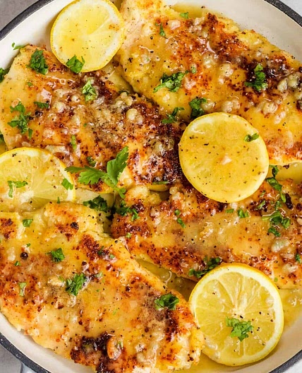 Lemon Chicken Recipe with Lemon Butter Sauce