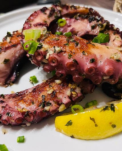 Grilled Octopus with Garlic and Parsley